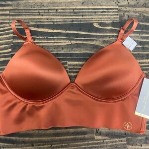 Adrienne Vittadini Brown Seamless Bra with Underwire Support